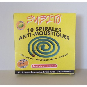Anti moustiques spirales les 10 pièces Subito - Provence Outillage