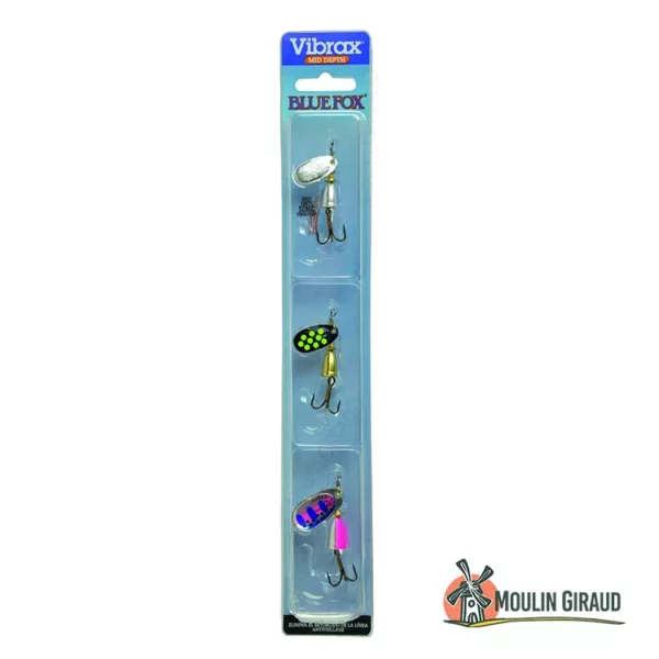Cuillers Vibrax Kit Truite n1-2 x3