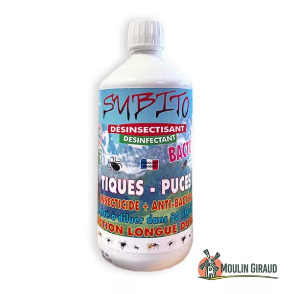 Désinfectant Bacto-S Tiques & Puces S 1L