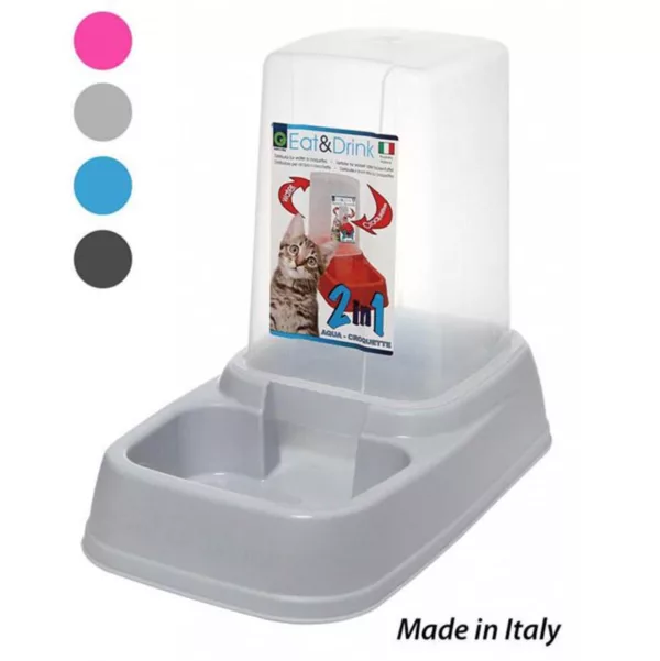 Distributeur croquettes & eau 3,7L - DM10091