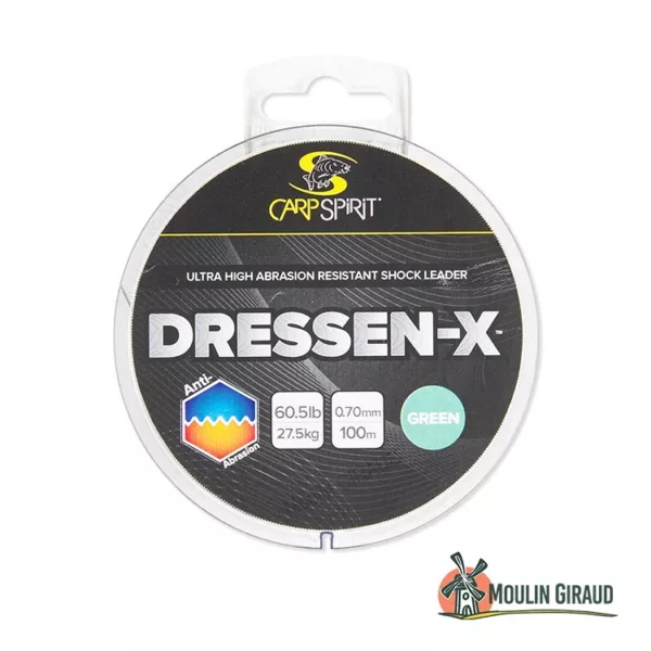 Fil Nylon DRESSEN-X™ Green 0,5mm CS 100m