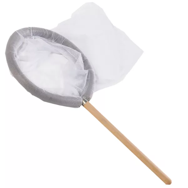 Epuisette Perroquet blanche 35cm - V12653