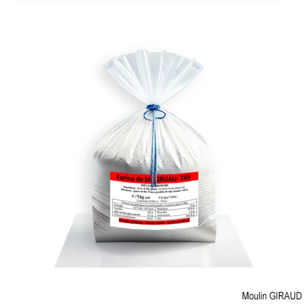 Farine Blé T45 GRUAU Spécial Brioche 1kg