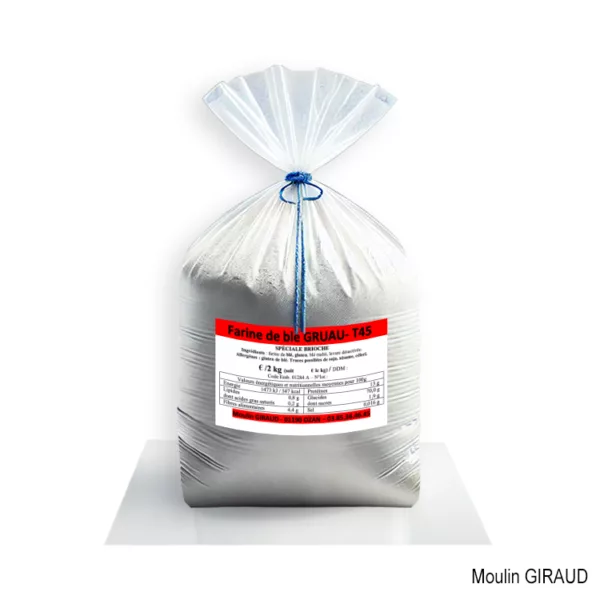 Farine Blé T45 GRUAU Spécial Brioche 2kg