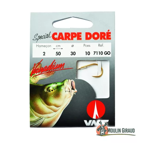 Hameçons montés Carpe Doré WQ T6 x10