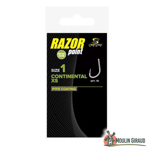 Hameçons Carpe Razor Point CXS CS T1 x10
