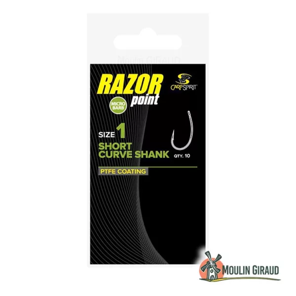Hameçons Carpe Razor Point SCS CS T6 x10