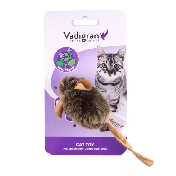 Jouet Chat Souris Couineuse 15cm x1 - V14319