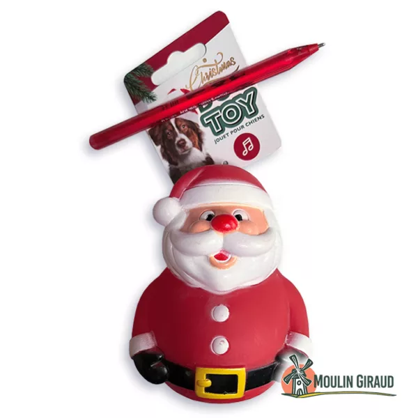 Jouet Chien Père Noël 11,5cm LA