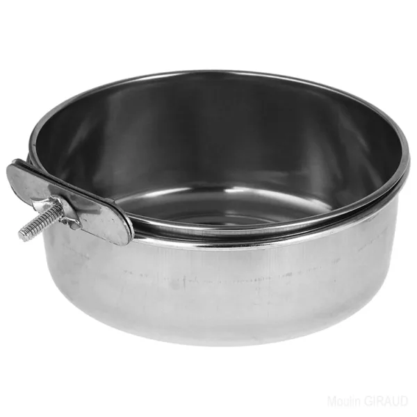 Mangeoire Inox 20cm Vis - V14934