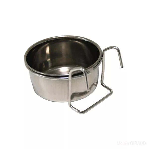 Mangeoire Inox 7cm crochets LA
