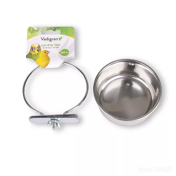 Mangeoire Inox 9,5cm Vis - V14930