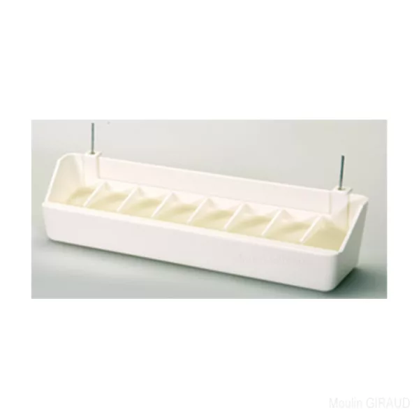 Mangeoire Plastique 20cm Blanche - 25G – Image 2