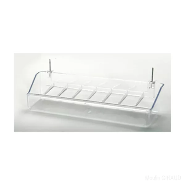 Mangeoire Plastique 20cm Transparente - 25G – Image 3