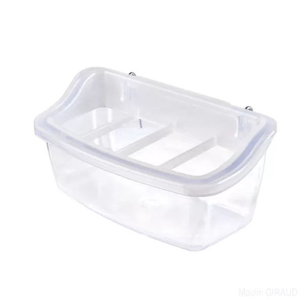 Mangeoire Plastique Transparente Anti-Gaspi - M034 – Image 2