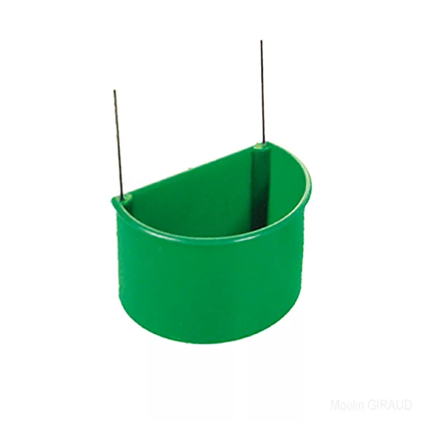 Mangeoire Plastique vert L 90ml - V1393
