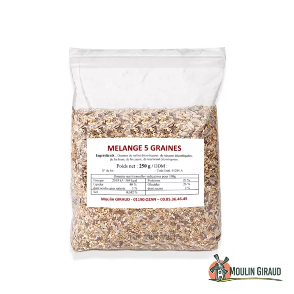 Mélange 5 graines 250g