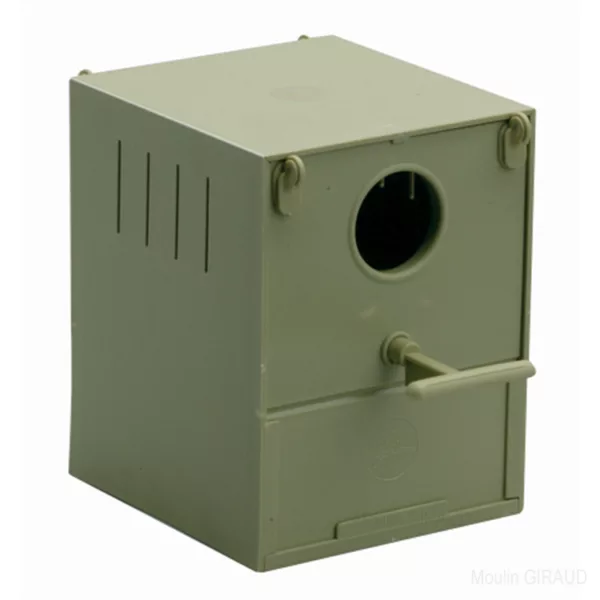 Nid Plastique Perruches Vert / Beige - 83G