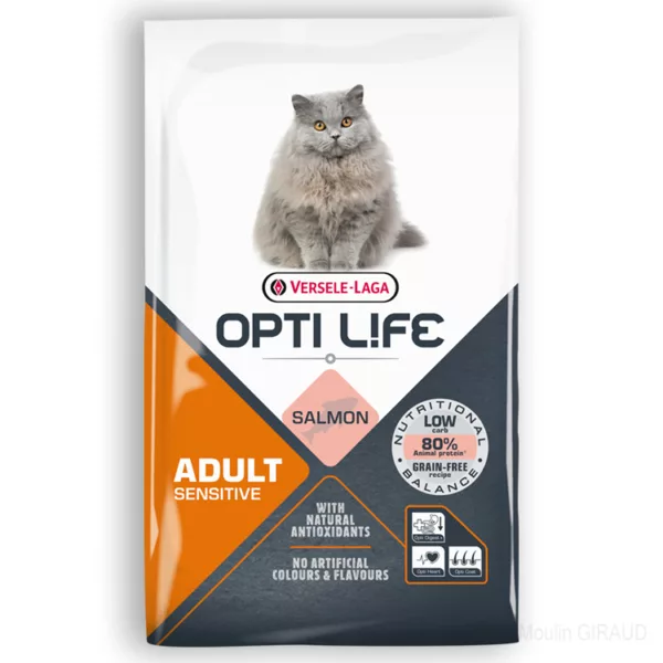 Opti-Life Cat Sensitive Saumon 7,5kg