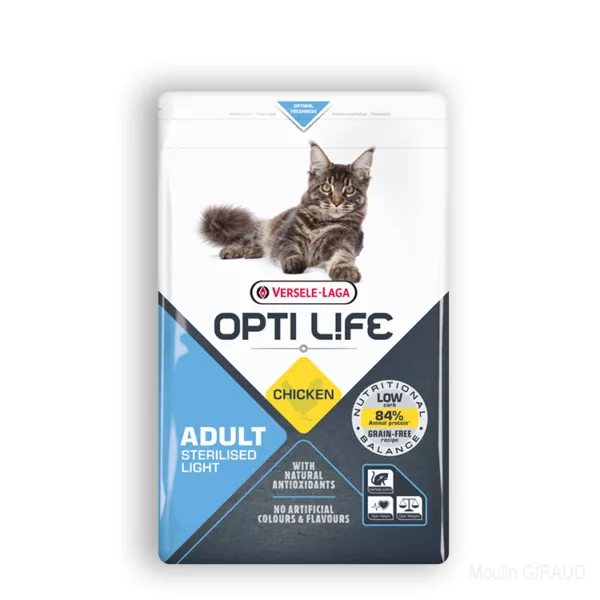 Opti-Life Cat Stérilisé Light 2,5kg