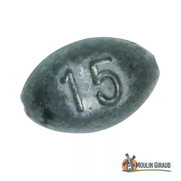 Olive bombée perçée en plomb WQ 30g