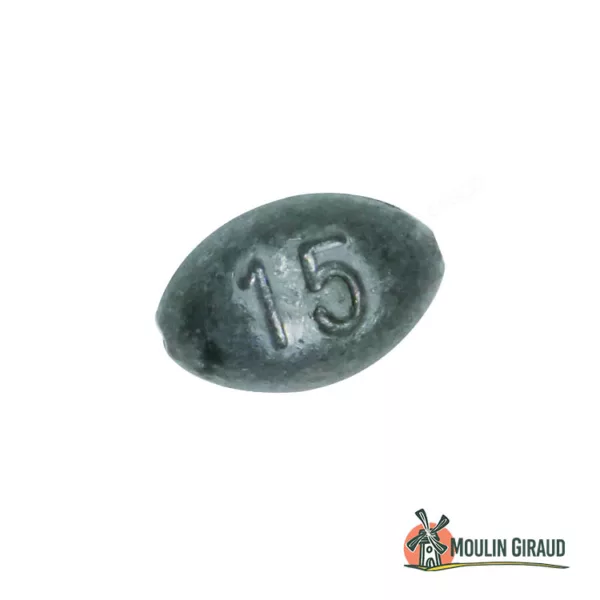 Olive bombée perçée en plomb WQ 4g