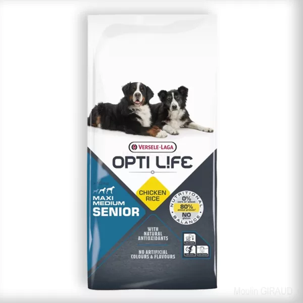 Opti-Life Senior Medium/Maxi Poulet 12,5kg