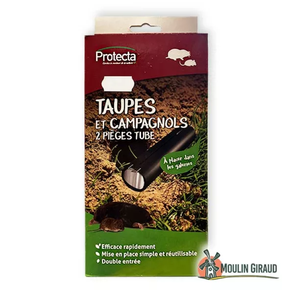 Pièges Tube Taupes & Campagnols P x2