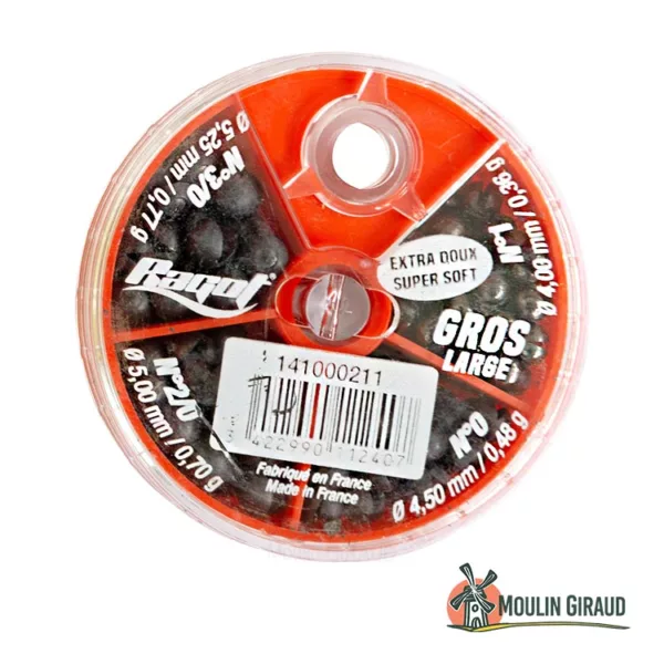 Plombs fendus Gros WQ - 4 tailles