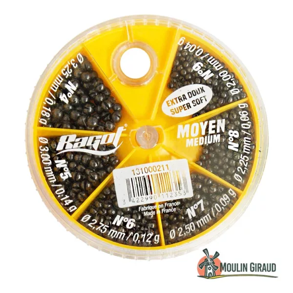 Plombs fendus Moyen WQ - 6 tailles