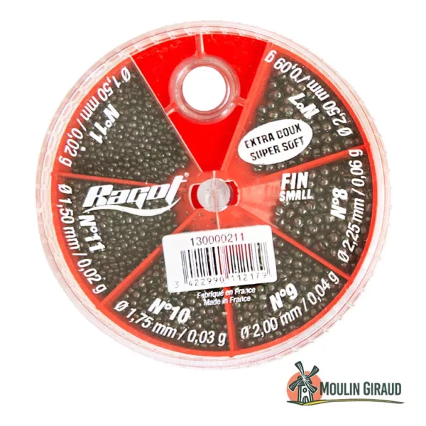 Plombs fendus Petit WQ - 6 tailles