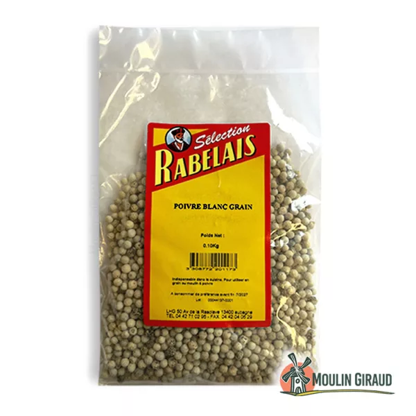 Poivre Blanc en Grains 100g