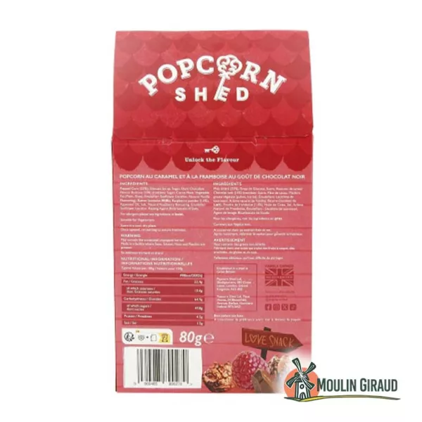 Pop corn caramel framboise 80g – Image 2