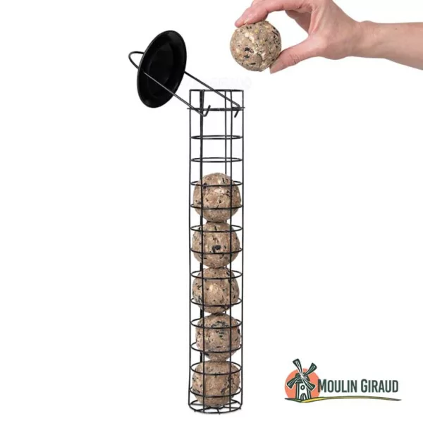 Porte-Boules Noir Tube 37cm - V19291 – Image 2