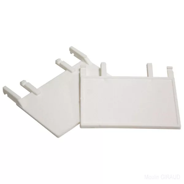 Porte Plastique Pleine blanche 7x5,5cm - B14330