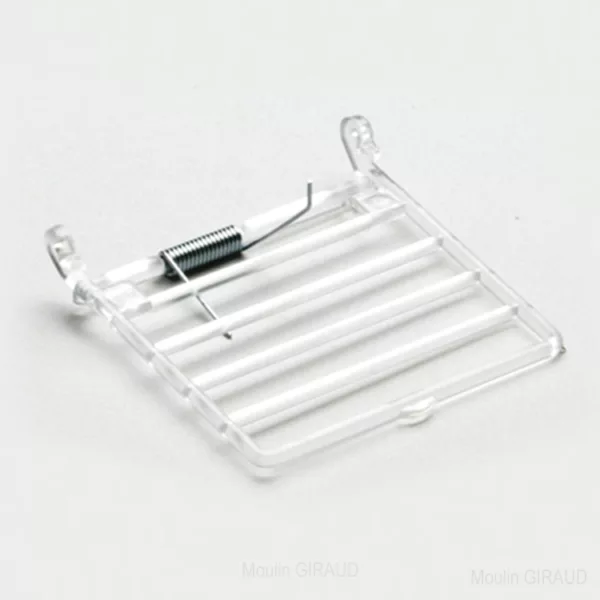 Porte Plastique 7x7cm Ressort en L - 89G