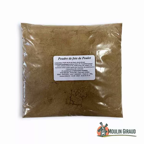 Poudre de Foie Poulet 500g