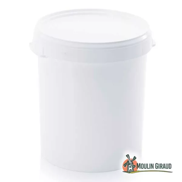 Seau Plastique Rond Blanc 33L