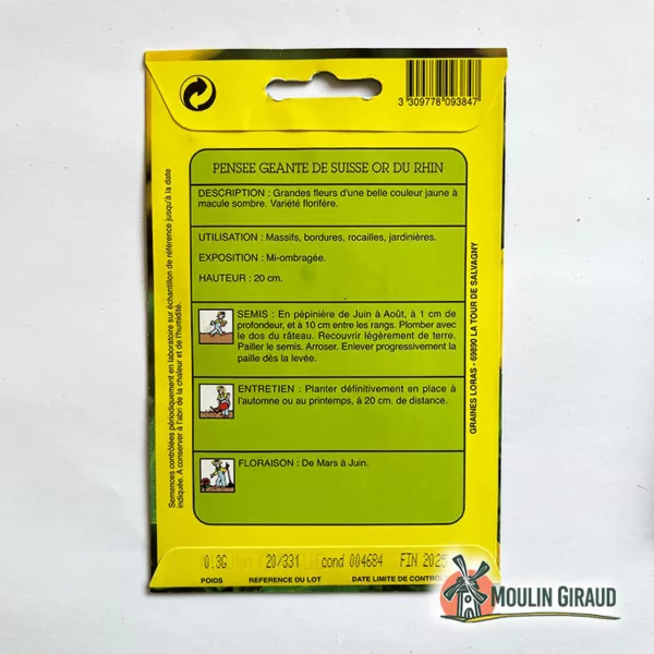 Pensee Suisse Jaune Noir – Image 2