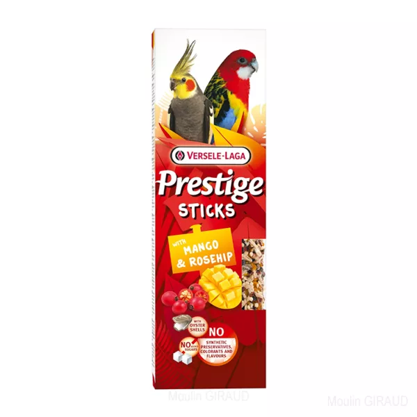 Sticks Grandes Perruches Mangue et Églantine x2