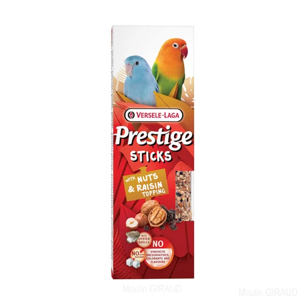 Sticks Petit Perroquets Noix et Raisins x2